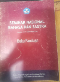 Image of Buku Panduan Seminar National Bahasa Dan Sastra